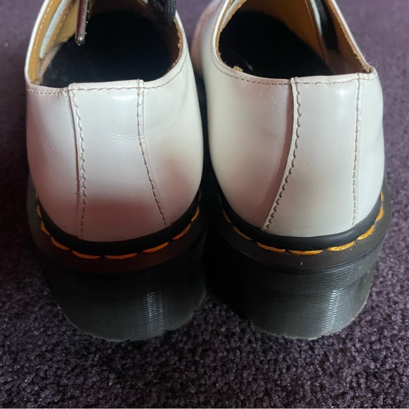 Dr. Martens White Dress Shoes with Black Laces - Picture 6 of 7